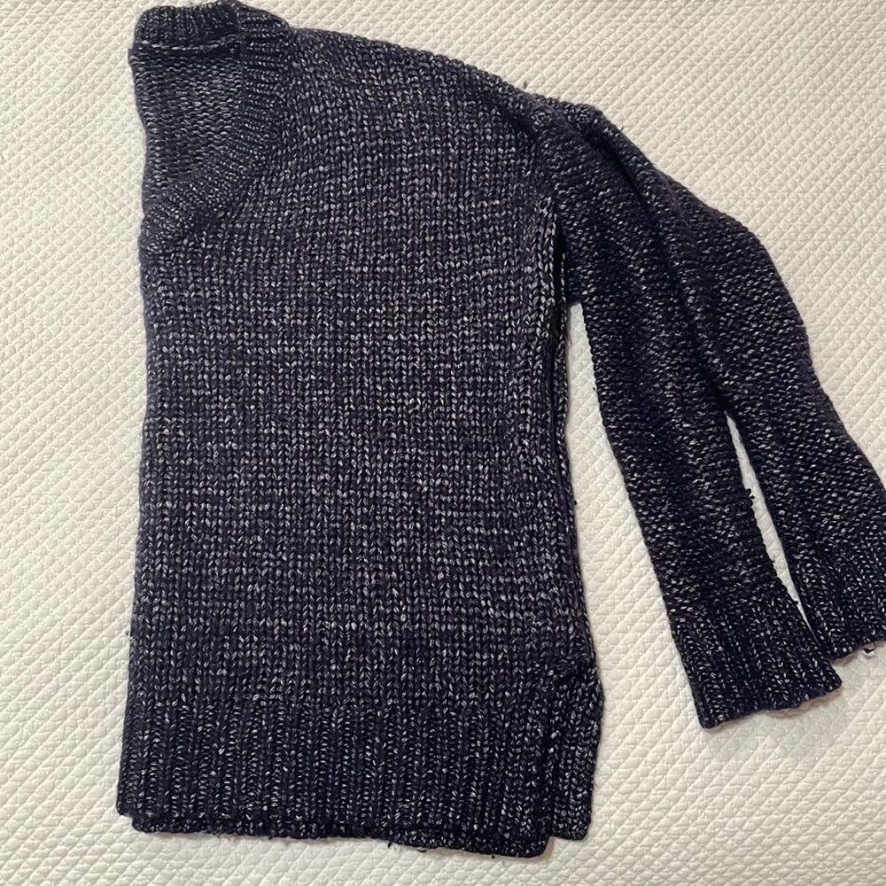 Vince Navy Cropped Sweater